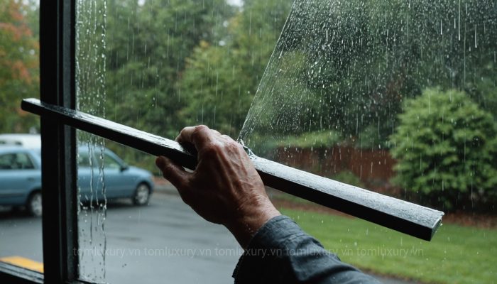 cách vệ sinh cửa kính không bị vệt