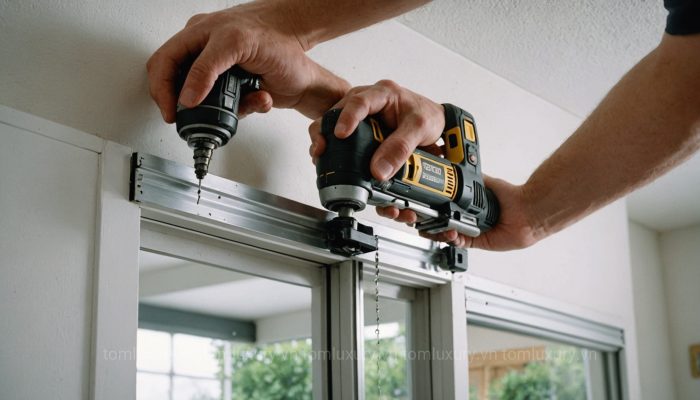 hướng dẫn lắp đặt cửa lùa kính