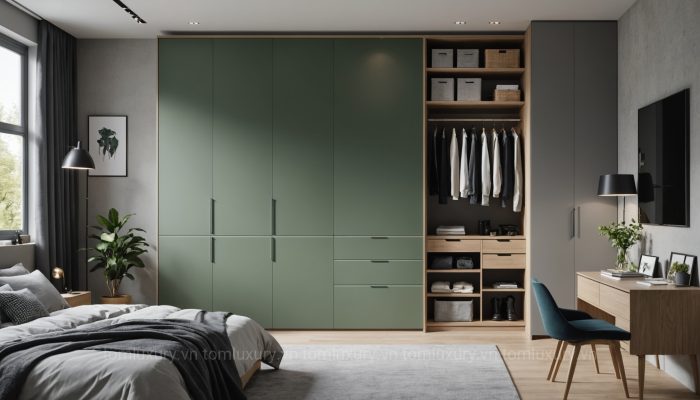 Tủ áo Gỗ Mdf Lõi Xanh Chống ẩm