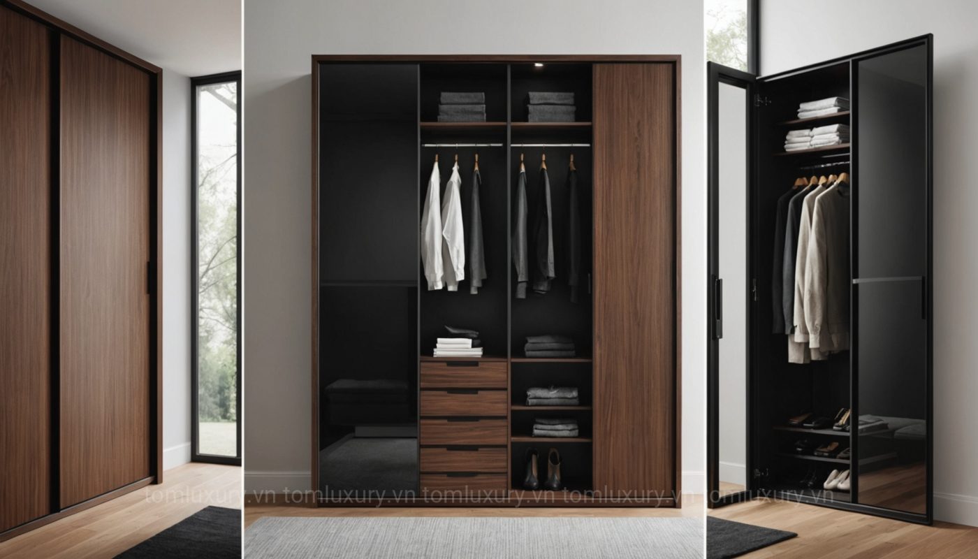 5 mẫu cánh kính nội thất hiện đại cho tủ bếp tủ áo
