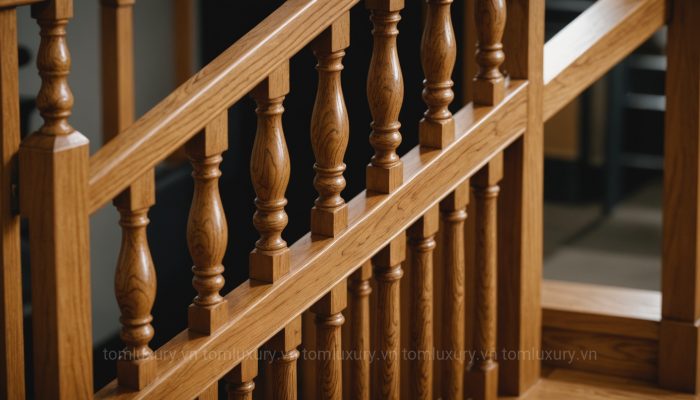 tay vịn cầu thang nhôm