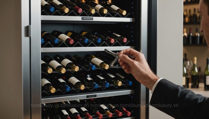 tủ rượu bằng nhôm kính đẹp